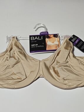 Bali 38D Nude Light Lift Side Shaping Underwire Lightly Lined T-Shirt Bra - NWT
